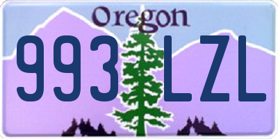 OR license plate 993LZL