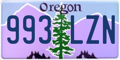 OR license plate 993LZN