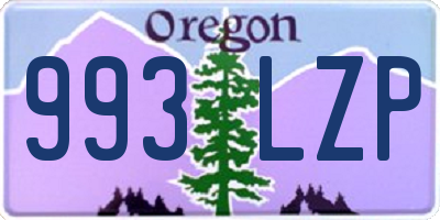 OR license plate 993LZP