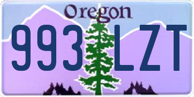 OR license plate 993LZT