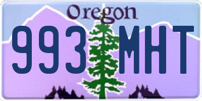 OR license plate 993MHT