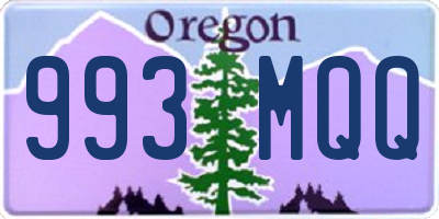 OR license plate 993MQQ