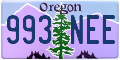 OR license plate 993NEE