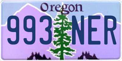 OR license plate 993NER
