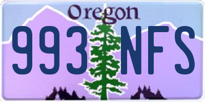 OR license plate 993NFS
