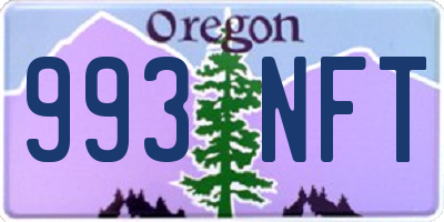 OR license plate 993NFT