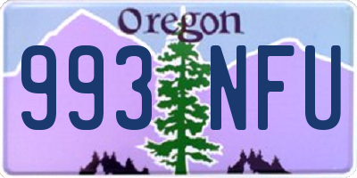 OR license plate 993NFU