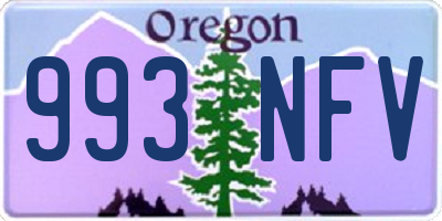 OR license plate 993NFV