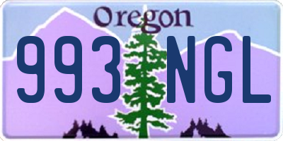 OR license plate 993NGL