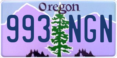 OR license plate 993NGN