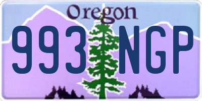 OR license plate 993NGP