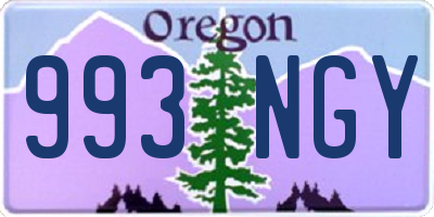 OR license plate 993NGY