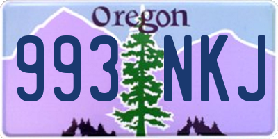 OR license plate 993NKJ