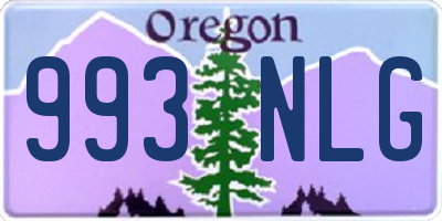 OR license plate 993NLG