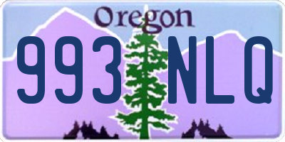 OR license plate 993NLQ
