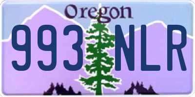 OR license plate 993NLR