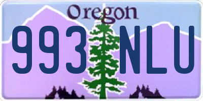 OR license plate 993NLU