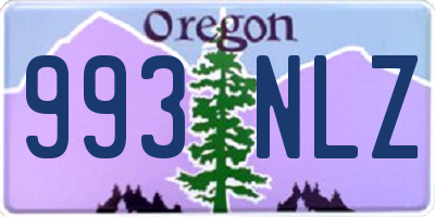 OR license plate 993NLZ