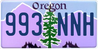 OR license plate 993NNH