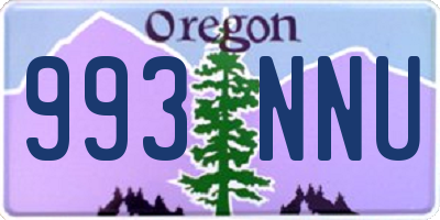 OR license plate 993NNU