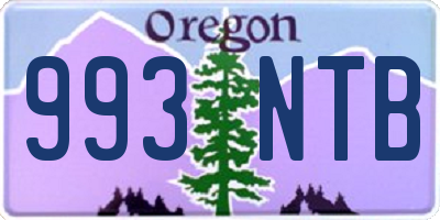OR license plate 993NTB