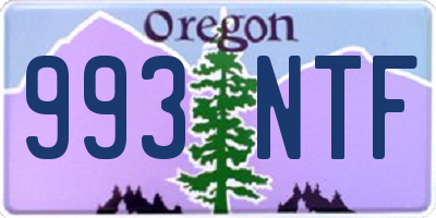 OR license plate 993NTF