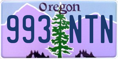 OR license plate 993NTN