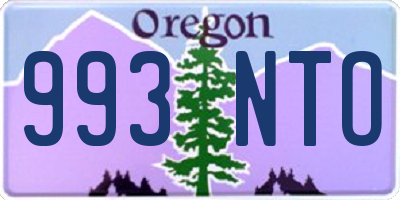 OR license plate 993NTO
