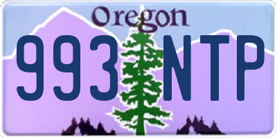 OR license plate 993NTP