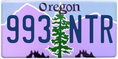 OR license plate 993NTR