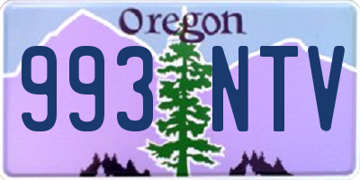 OR license plate 993NTV