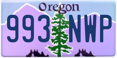 OR license plate 993NWP