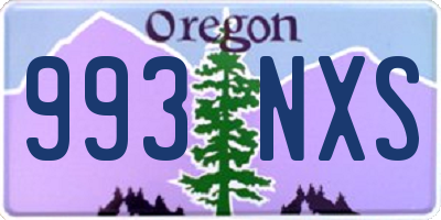 OR license plate 993NXS