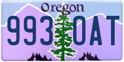 OR license plate 993OAT