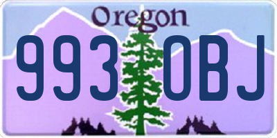 OR license plate 993OBJ