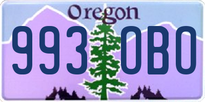 OR license plate 993OBO