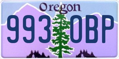 OR license plate 993OBP