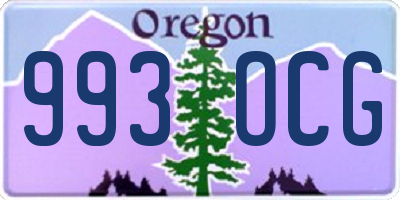 OR license plate 993OCG