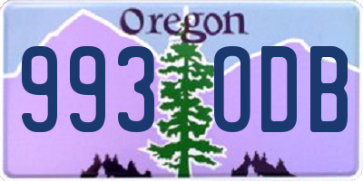 OR license plate 993ODB