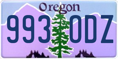 OR license plate 993ODZ