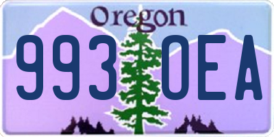 OR license plate 993OEA