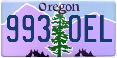OR license plate 993OEL