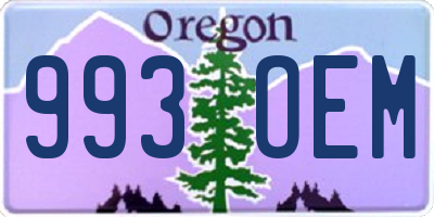 OR license plate 993OEM