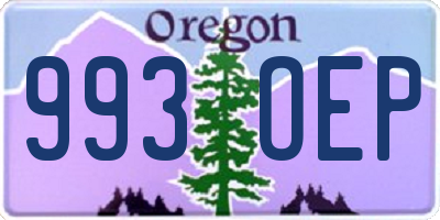 OR license plate 993OEP