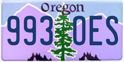 OR license plate 993OES