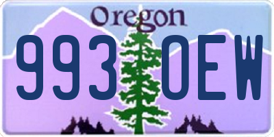 OR license plate 993OEW