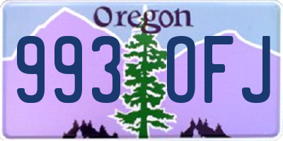 OR license plate 993OFJ