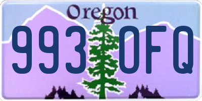 OR license plate 993OFQ