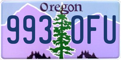 OR license plate 993OFU
