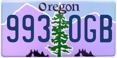 OR license plate 993OGB